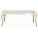 London Crest Creamy Pearl 122" Extendable Rectangular Dining Table