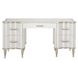 London Place Creamy Pearl Velvet Panel Bedroom Set