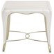 London Crest Creamy Pearl Rectangular End Table