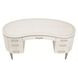 London Crest Creamy Pearl Desk with 7 Storage Drawers
