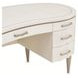 London Crest Creamy Pearl Desk with 7 Storage Drawers