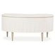 London Crest Creamy Pearl Desk with 7 Storage Drawers
