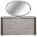 Roxbury Park Slate 7 Drawer Dresser and Oval Mirror
