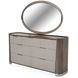 Roxbury Park Slate 7 Drawer Dresser and Oval Mirror