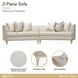 Malibu Crest Pearl 2 Piece Modular Sectional Sofa with Pillow