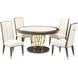 Belmont Place Espresso and White 60" Round Dining Table