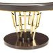 Belmont Place Espresso and White 60" Round Dining Table