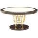 Belmont Place Espresso and White 60" Round Dining Table