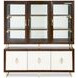 Belmont Place Espresso 6 Door China Cabinet and Buffet with LED