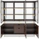 Belmont Place Espresso 6 Door China Cabinet and Buffet with LED