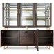 Belmont Place Espresso 6 Door China Cabinet and Buffet with LED