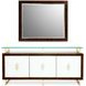 Bellwood Espresso and White 3 Door Sideboard with Mirror