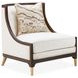 Belmont Place Cream Upholstered Accent Chair with Pillow