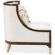 Belmont Place Cream Upholstered Accent Chair with Pillow