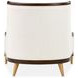Belmont Place Cream Upholstered Accent Chair with Pillow