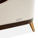Belmont Place Cream Upholstered Accent Chair with Pillow