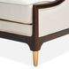 Belmont Place Cream Upholstered Accent Chair with Pillow