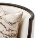 Belmont Place Cream Upholstered Accent Chair with Pillow