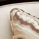 Belmont Place Cream Upholstered Accent Chair with Pillow