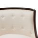 Belmont Place Cream Upholstered Accent Chair with Pillow