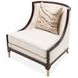 Belmont Place Cream Upholstered Accent Chair with Pillow