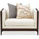 Belmont Place Cream Upholstered Matching Accent Chair with Pillow
