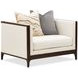 Belmont Place Cream Upholstered Matching Accent Chair with Pillow