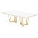 Palmcrest Cloud White 96" Extendable Rectangular Dining Table