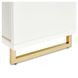 Palmcrest Cloud White Sideboard with Adjustable Shelves and 2 Storage Drawers