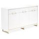 Palmcrest Cloud White Sideboard with Adjustable Shelves and 2 Storage Drawers