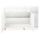 Palmcrest Cloud White Sideboard with Adjustable Shelves and 2 Storage Drawers