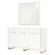 Palmcrest Cloud White Sideboard with Mirror