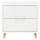 Palmcrest Cloud White 2 Drawer Nightstand