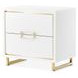 Palmcrest Cloud White 2 Drawer Nightstand