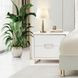 Palmcrest Cloud White 2 Drawer Nightstand