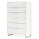 Palmcrest Cloud White 6 Drawer Chest