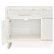 Palmcrest Cloud White 82" Media Cabinet with 4 Storage Drawers