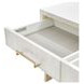 Palmcrest Cloud White 82" Media Cabinet with 4 Storage Drawers