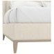 Edwin Cream Queen Upholstered Wing Shelter Bed