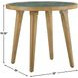 Novato Light Brown Round End Table