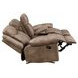 Nashville Light Brown 78" Manual Glider Reclining Console Loveseat
