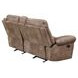 Nashville Light Brown 78" Manual Glider Reclining Console Loveseat