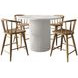 Auden Natural and White 5 Piece Counter Height Dining Set
