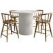 Auden Natural and White 5 Piece Counter Height Dining Set