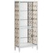 Eave Uplifting White Etagere with 4 Shelves