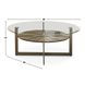 Olson Gray Round 3 Piece Set - 1 Cocktail Table and 2 End Table