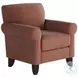 Bella Rose Rosewood Rolled Arm Accent Chair
