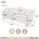 London Place Champagne 105" Sofa