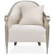 London Place Porcelain Upholstered Accent Chair with Pillow