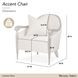 London Place Porcelain Upholstered Accent Chair with Pillow